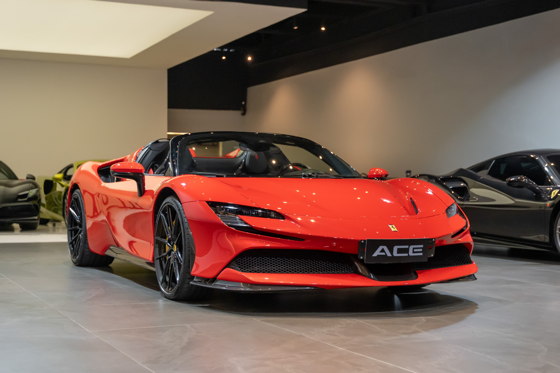 希少Ferrari A única Ferrari SF90 XX Spider do país direto do evento promovido